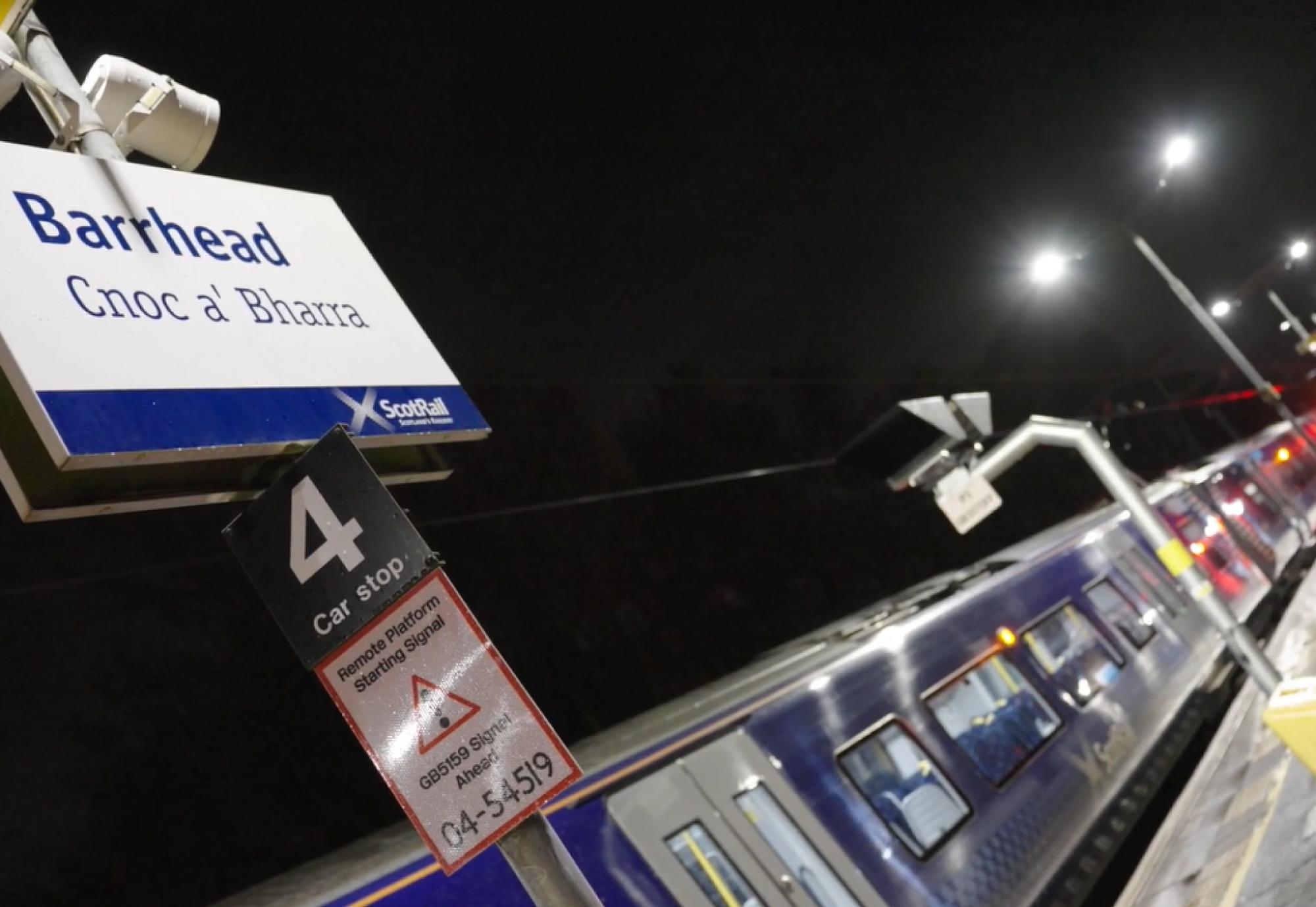 First Electric train runs on new electrified GlasgowBarrhead line